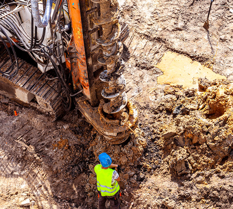 a pile of dirt